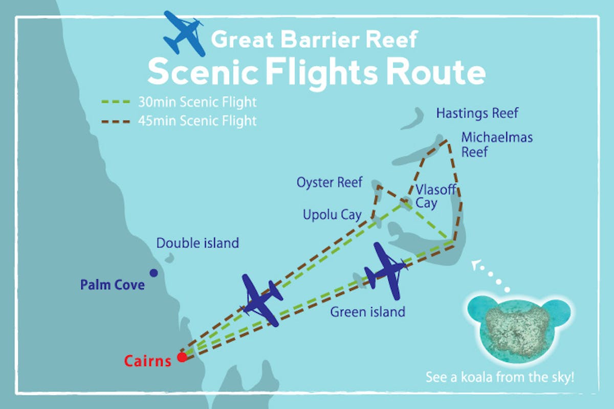 scenic flights route map