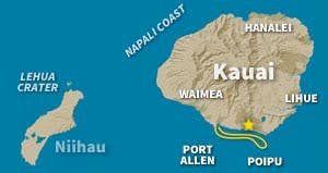 Kauai Ocean Map