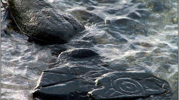 Rocks in water