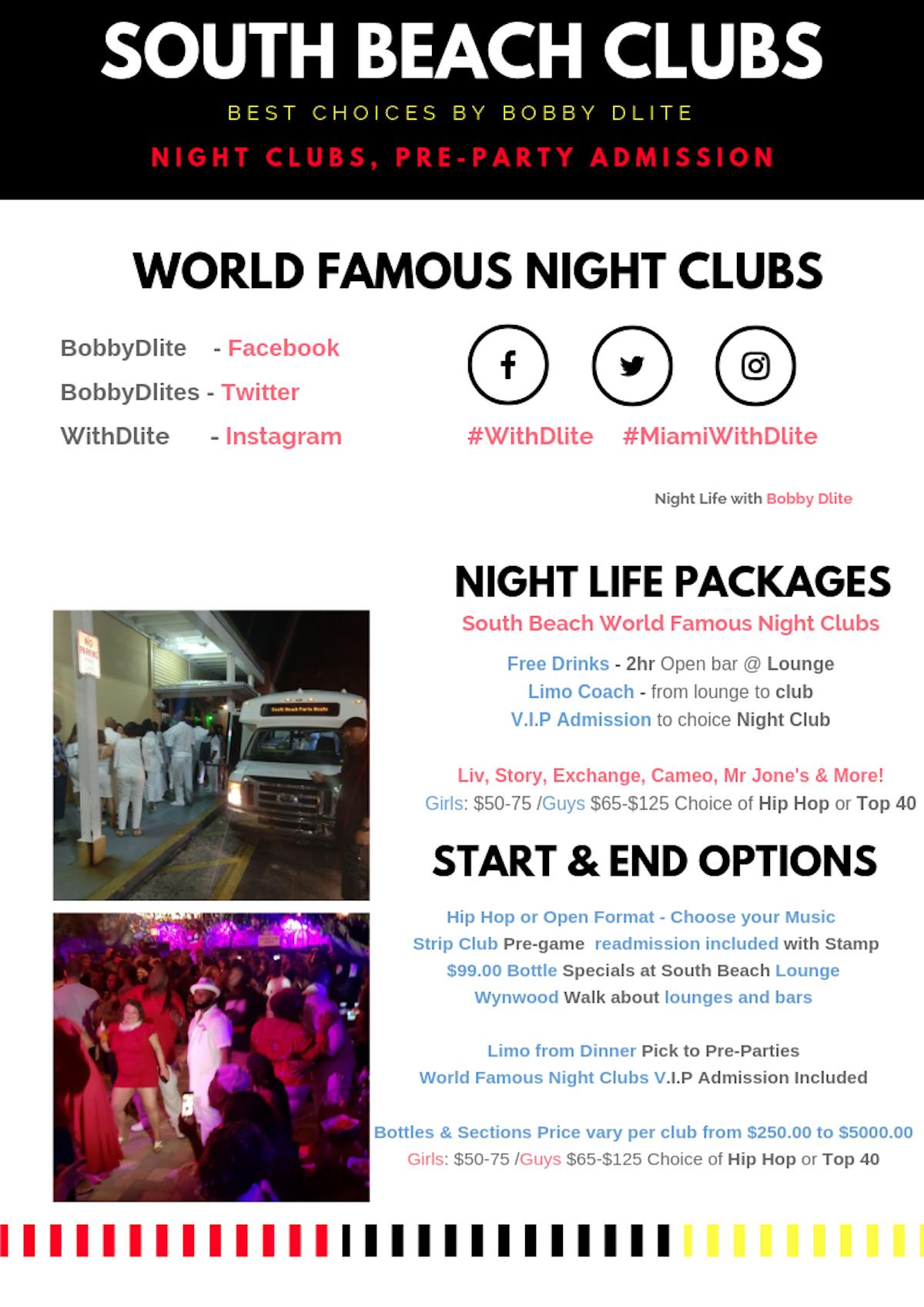 VIP Nightclub package Miami - Miami Boat Party Packages - Sobe