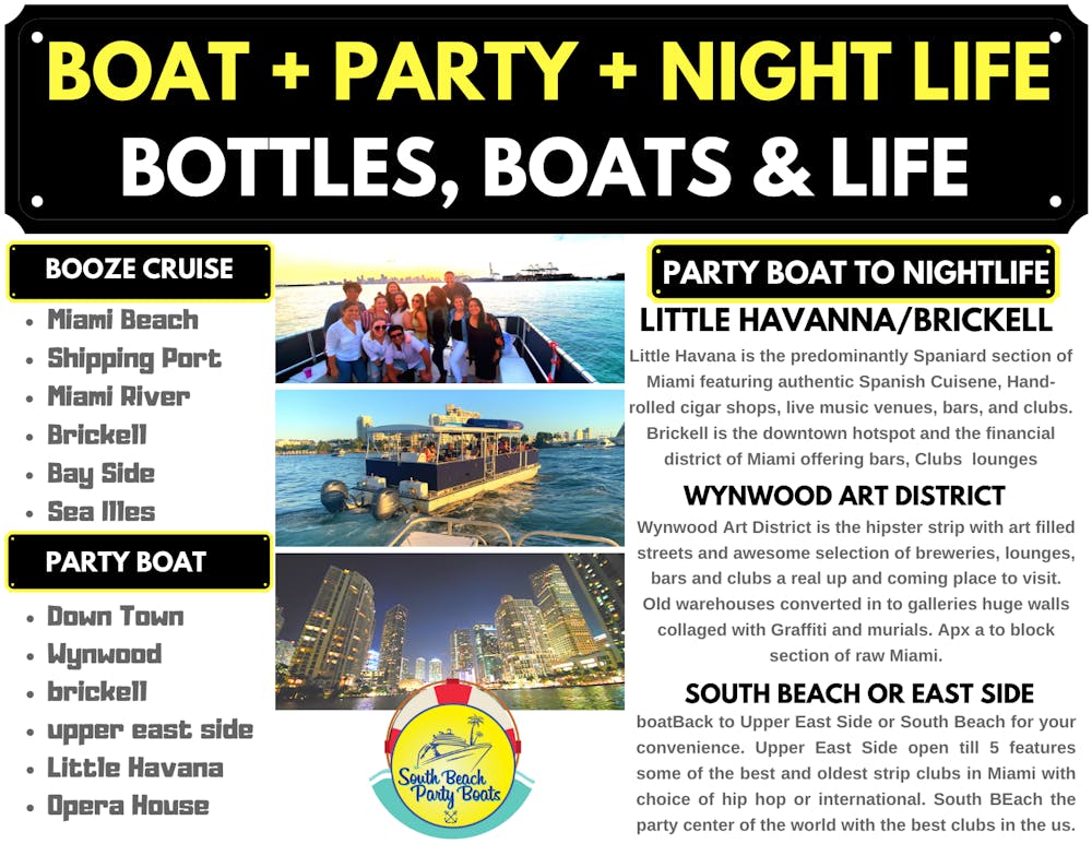 Booze Cruise Miami, Package Deal