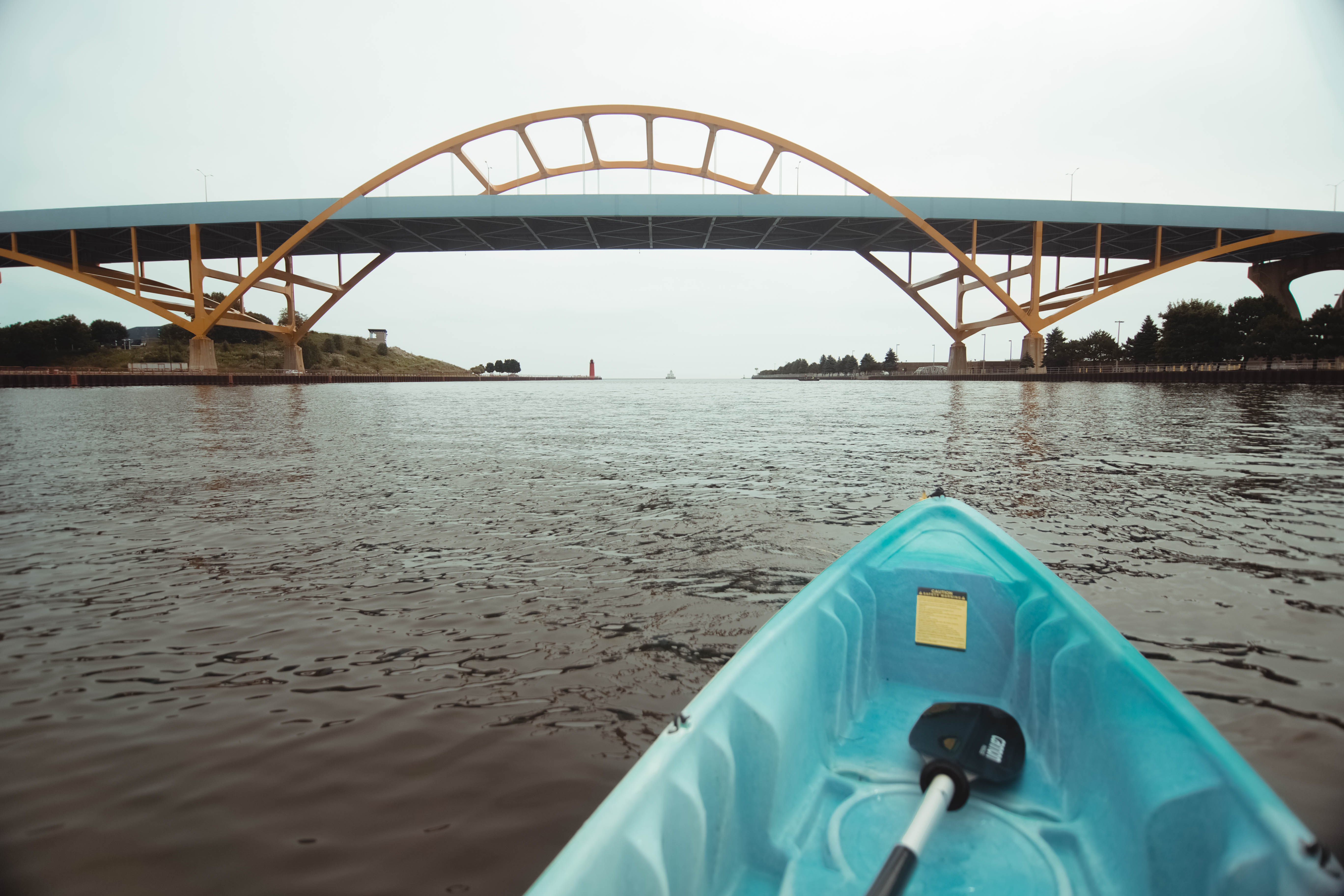 Kayaking Milwaukee Hoan Bridge