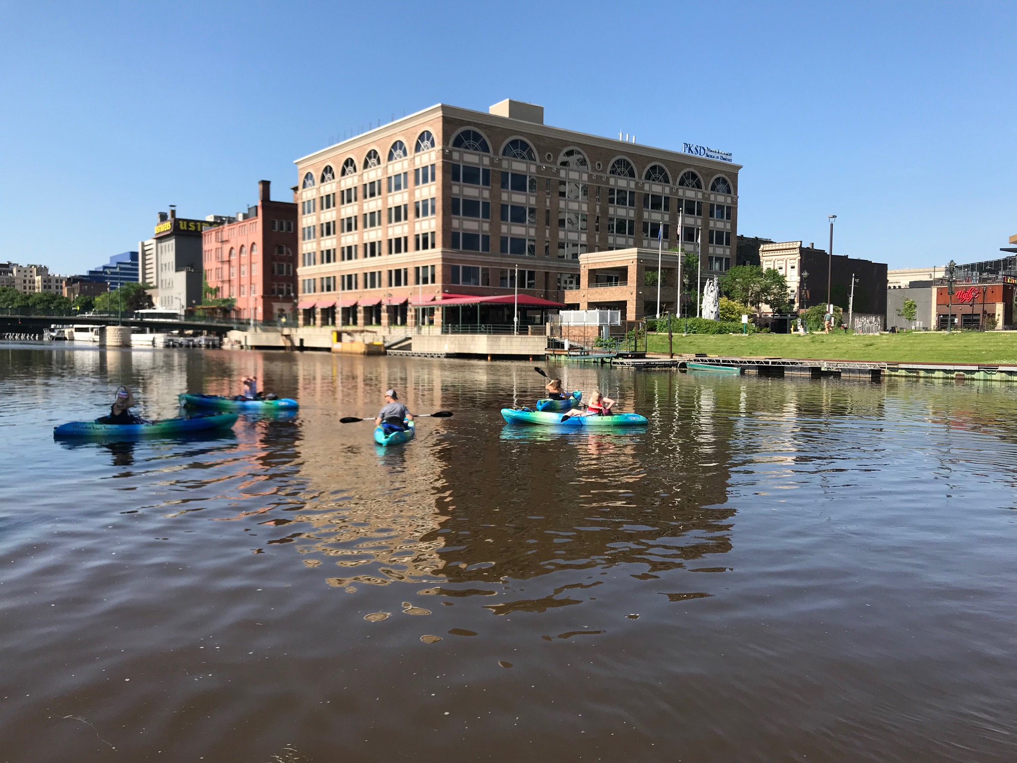 City Kayaking in Milwaukee