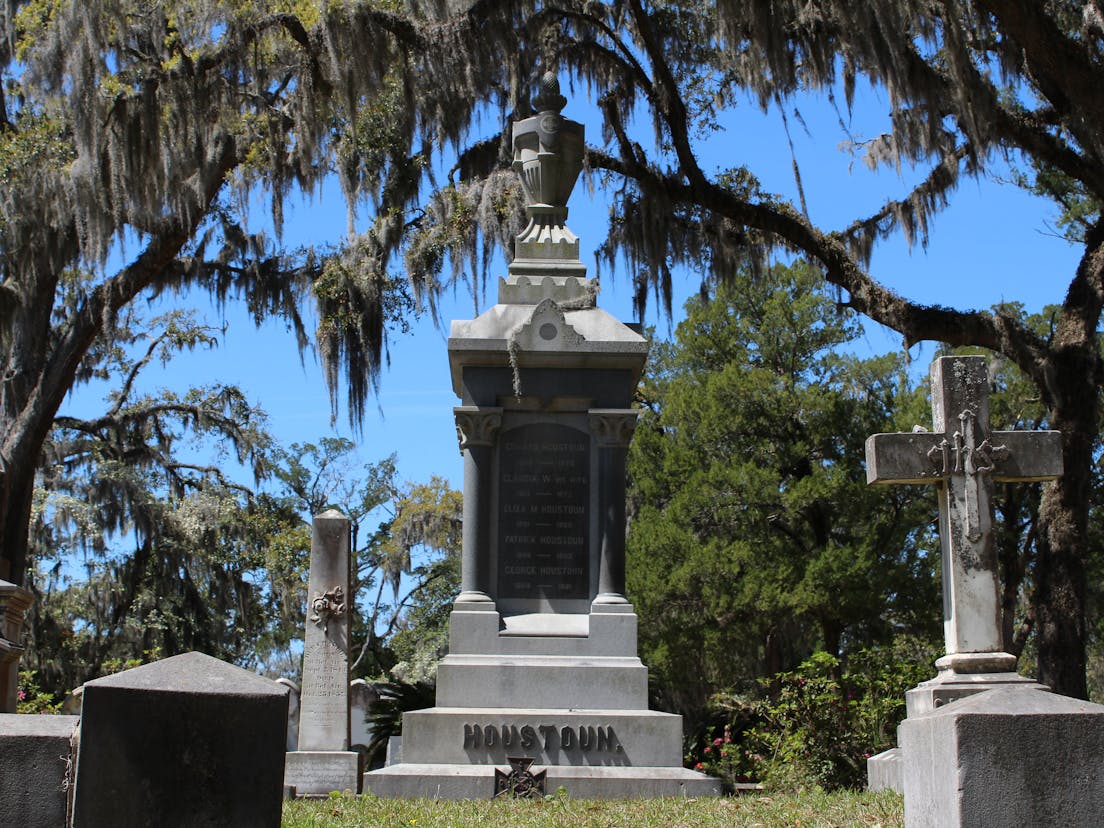 Bonaventure Cemetery Houston grave