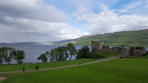 Urquhart Castle on Loch Ness Rainbow