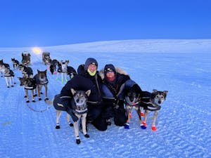 Jeff Deeter and KattiJo Deeter finish of Iditarod 2022