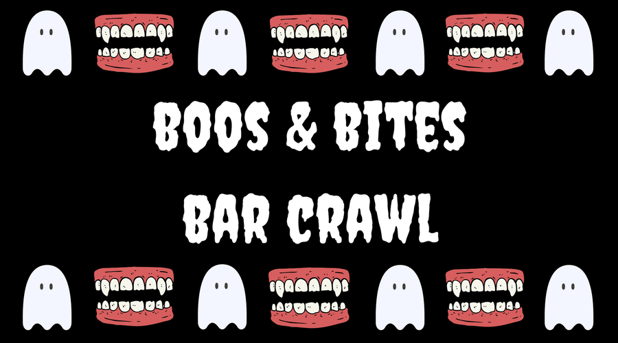 Boos & Bites Bar Crawl graphic