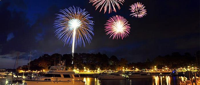 shelter cove fireworks cruise