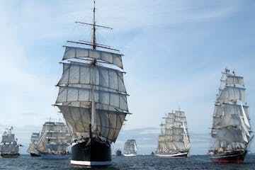 Tall ships with tall sails