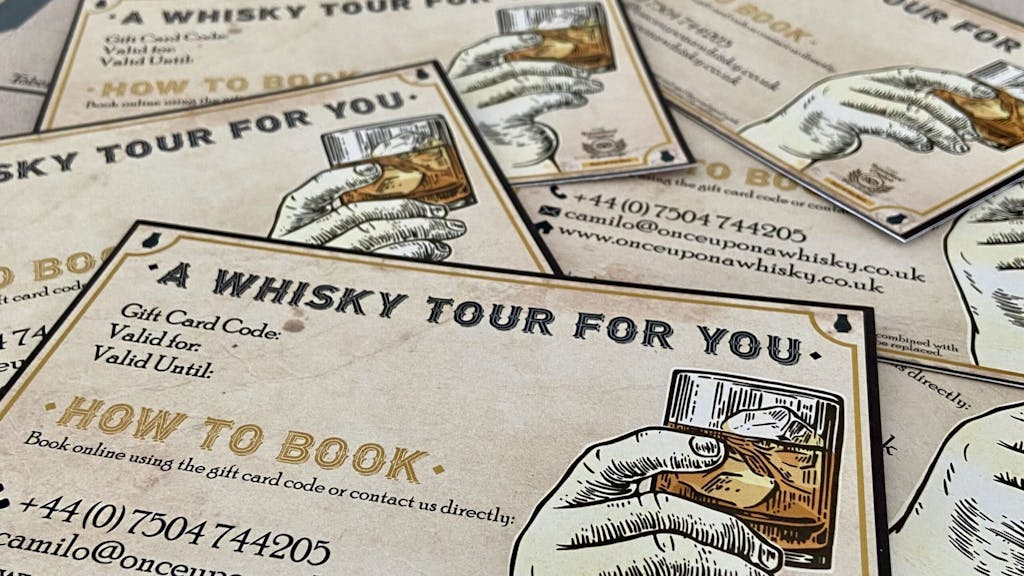 Father's Day gift: Gift cards for a whisky tour