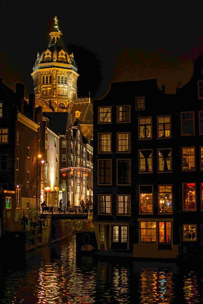 Een avondwandeling door Amsterdam