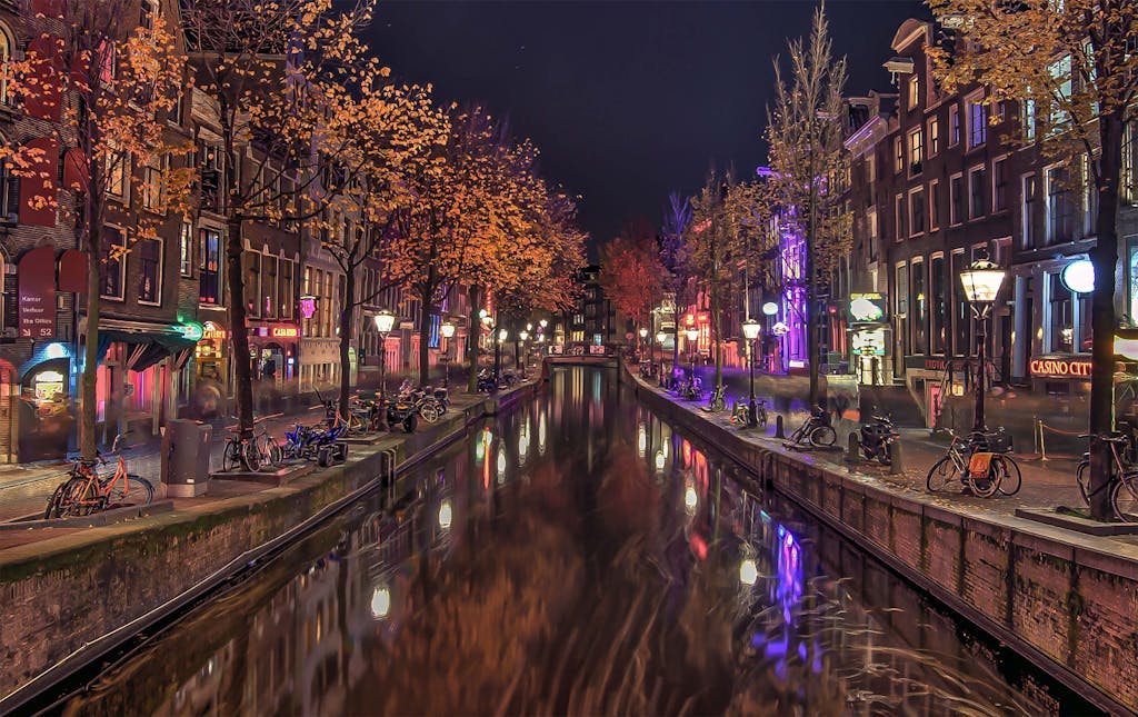 main street of the Red light district 
