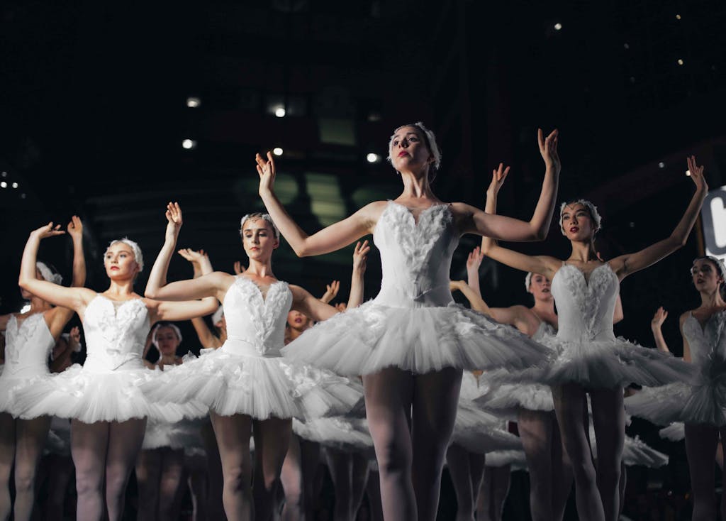 Een groep ballet dansers
