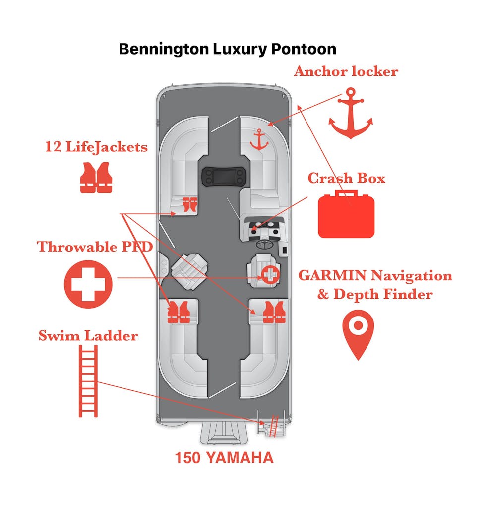 Luxury Pontoon Rental  Hilton Head Island Boat Rentals