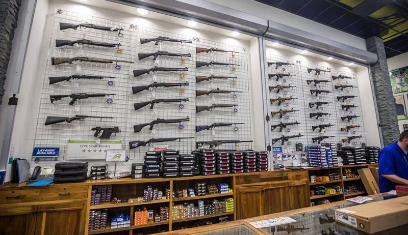 Man in a Gun Store Las Vegas, NV