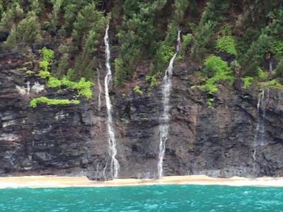 Waterfalls on Na Pali Coast