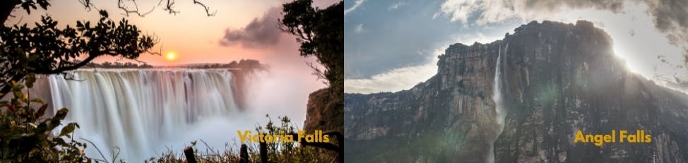 Victoria Falls vs Angel Falls