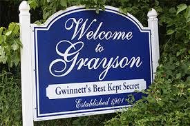 Grayson Welcome Sign