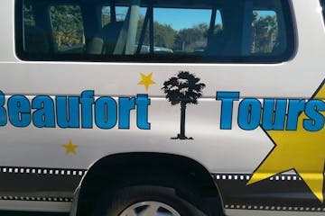 Van with Beaufort Tours logo on the side