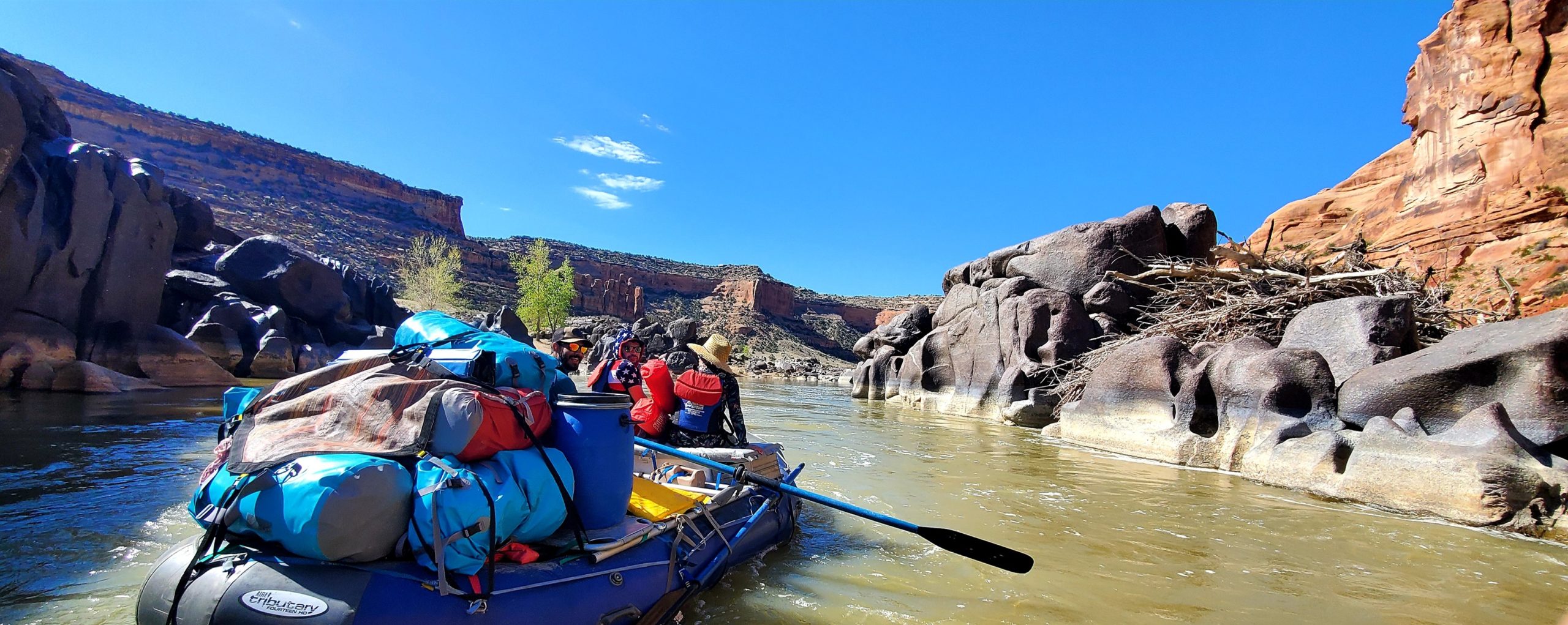 Ruby Horsethief Canyon Multi Day Rafting Durango Rivertrippers   Ruby Black Rock 6 Scaled 