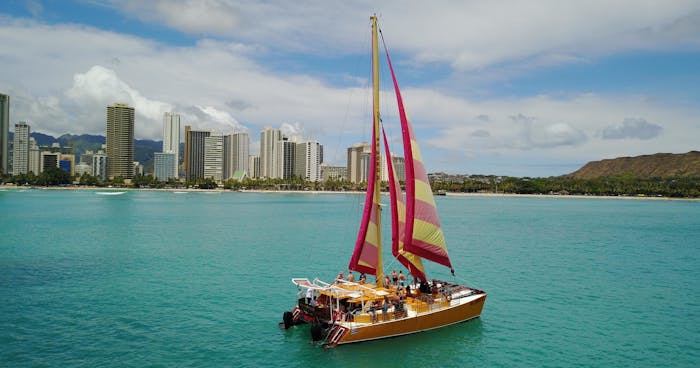 Sunset Cruise Waikiki Hi Na Hoku Ii Catamaran