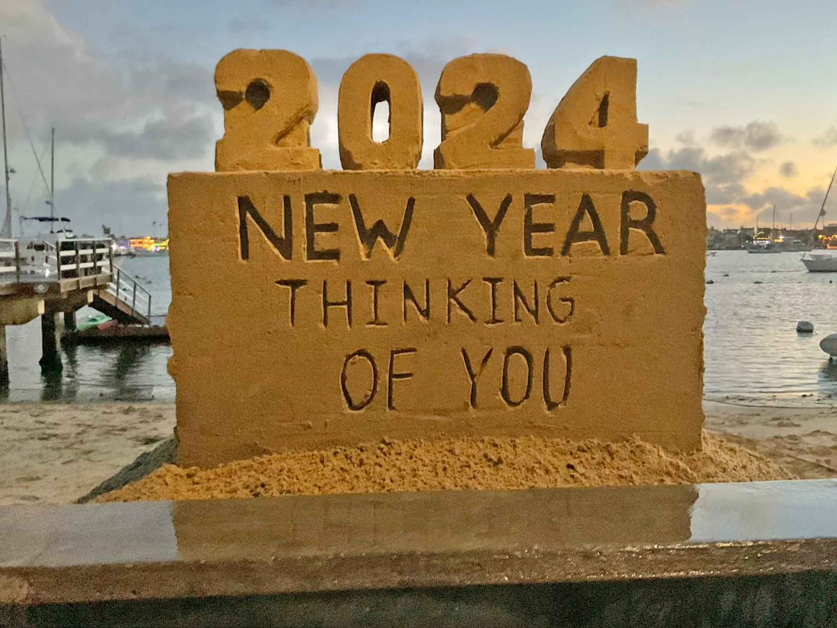 2024 New Years Sandcastle