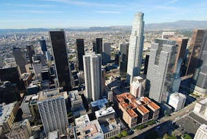 Downtown LA Aerial View