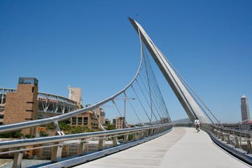 a bridge over a body of water