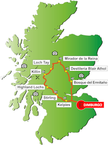 map stirling highlands