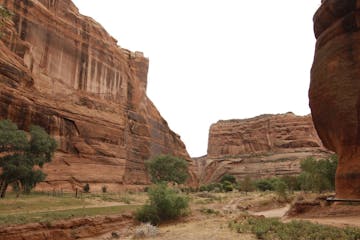 View of wet Canyon walls