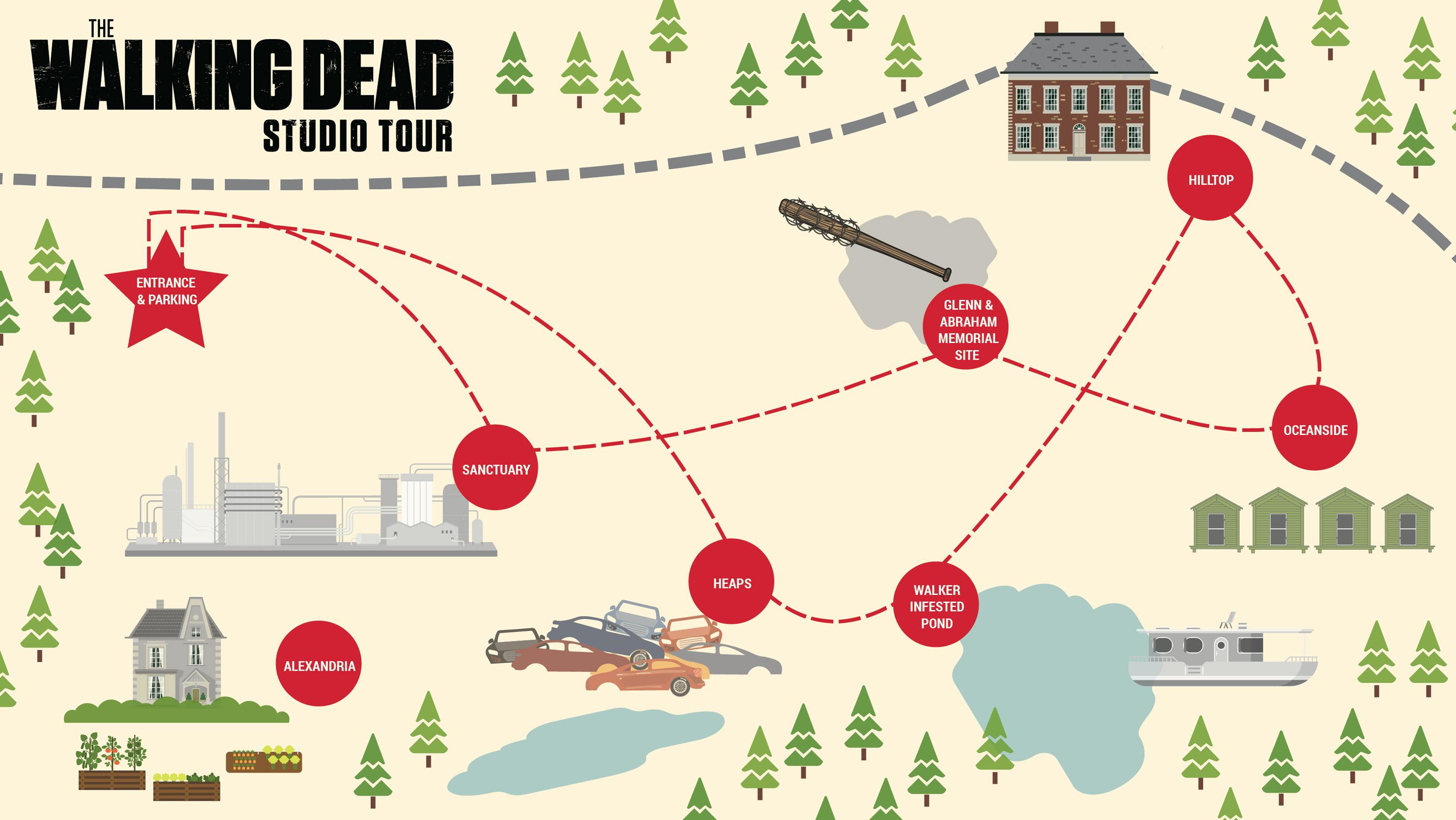 The Walking Dead Locations Map