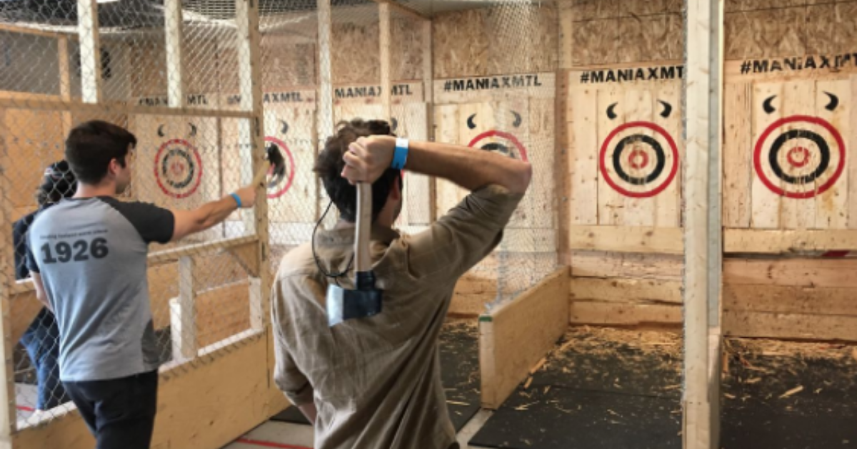 Birthday Axe Throwing in San Diego