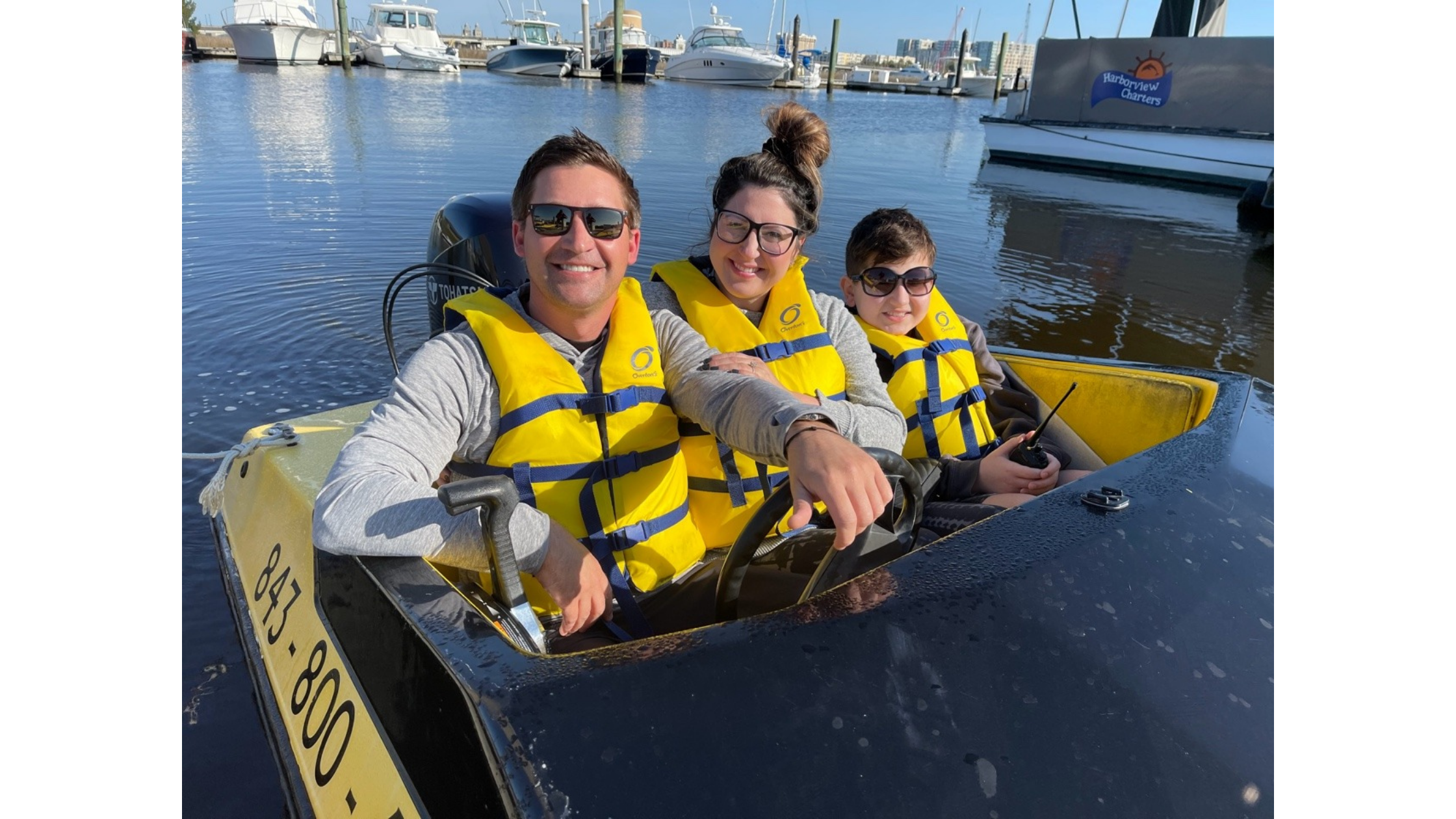 Charleston family activities speed boat