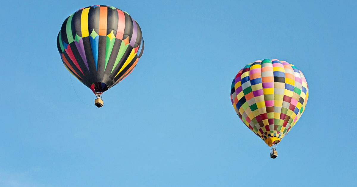 a group of colorful hot air balloon in the sky