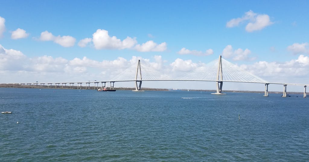 The Arthur Ravenel Jr Bridge is part of Charleston Harbor History