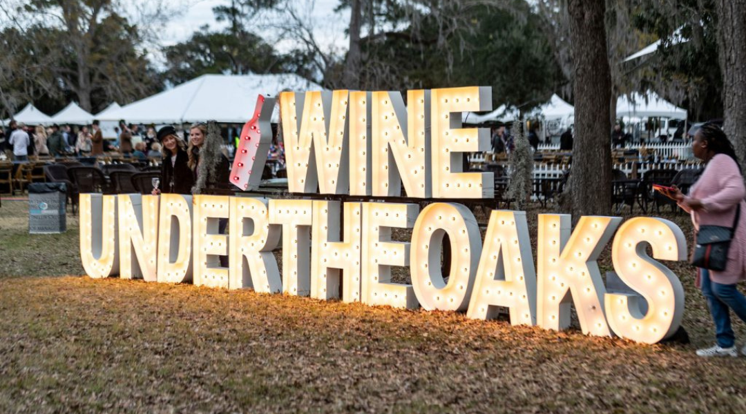 holidays in charleston at wine under the oaks