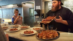 food tour of Chicago at the Chop Shop food tasting