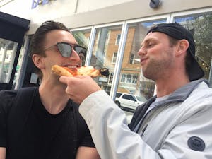 eating the best pizza in SF on a team building food tour with Sidewalk Food Tours of San Francisco