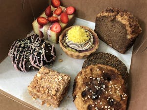 A variety of delicious pastries, tarts, and desserts in SF