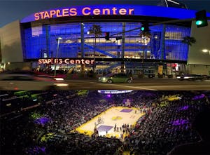 The Staples Center Arena where fans can enjoy a game