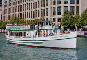 Chicago's First Lady is a ship that is for tourists and locals to cruise on