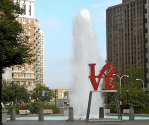 Philly fountain of LOVE