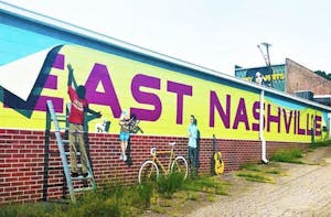 the East Nashville neighborhood mural