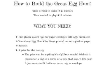 Escape Room Egg Hunt