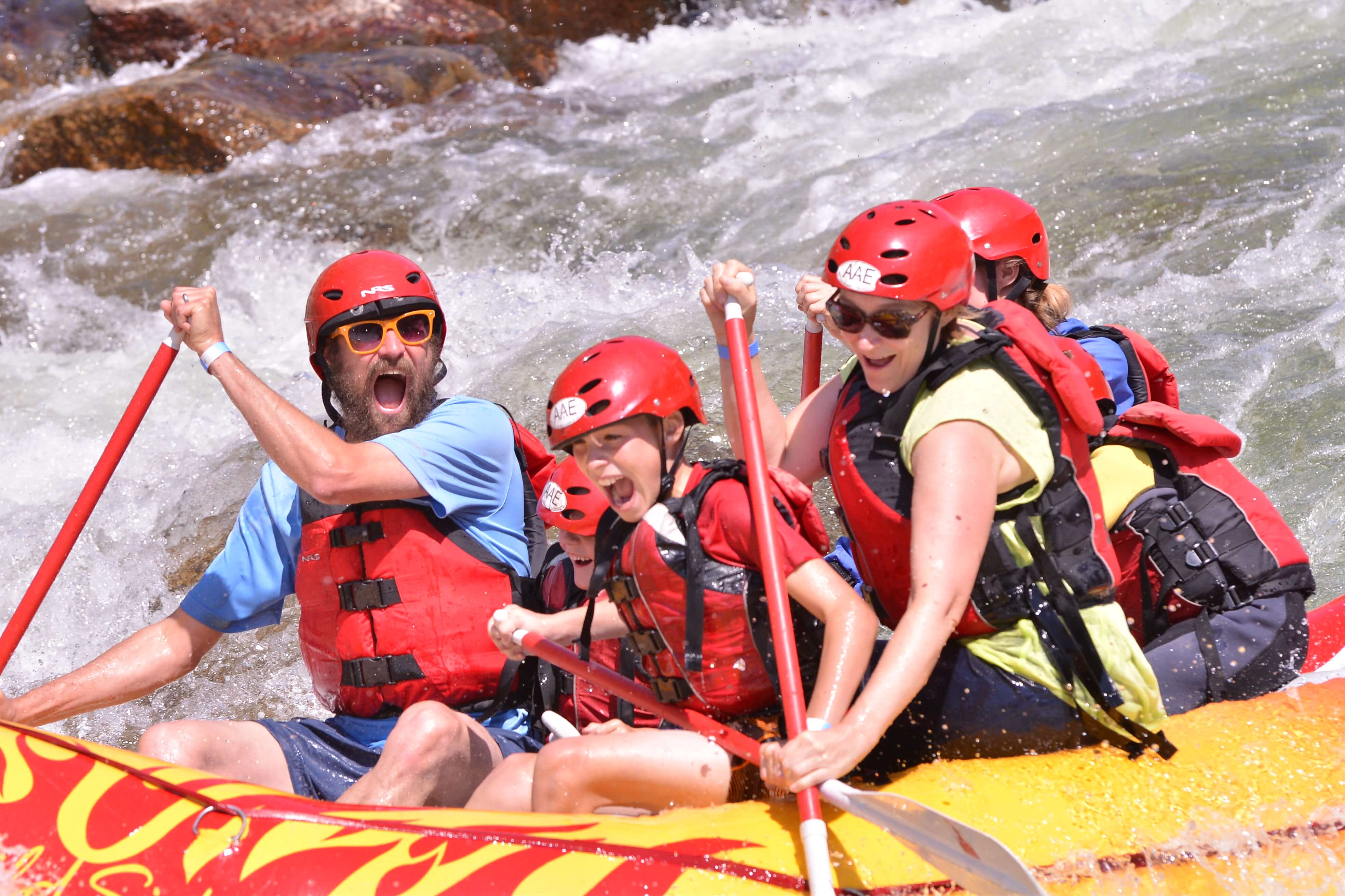 white water rafting trip for kids