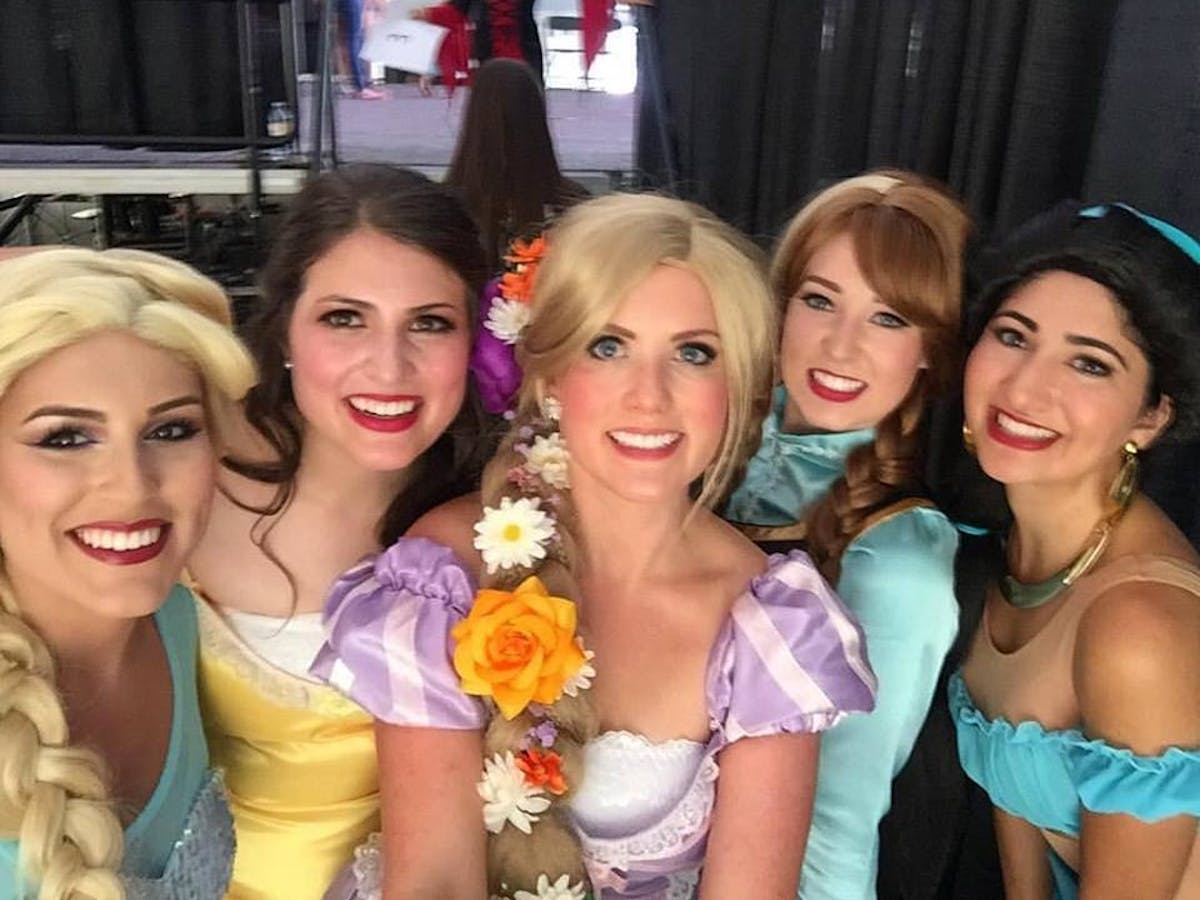 Five princesses from Princess Events of Knoxville