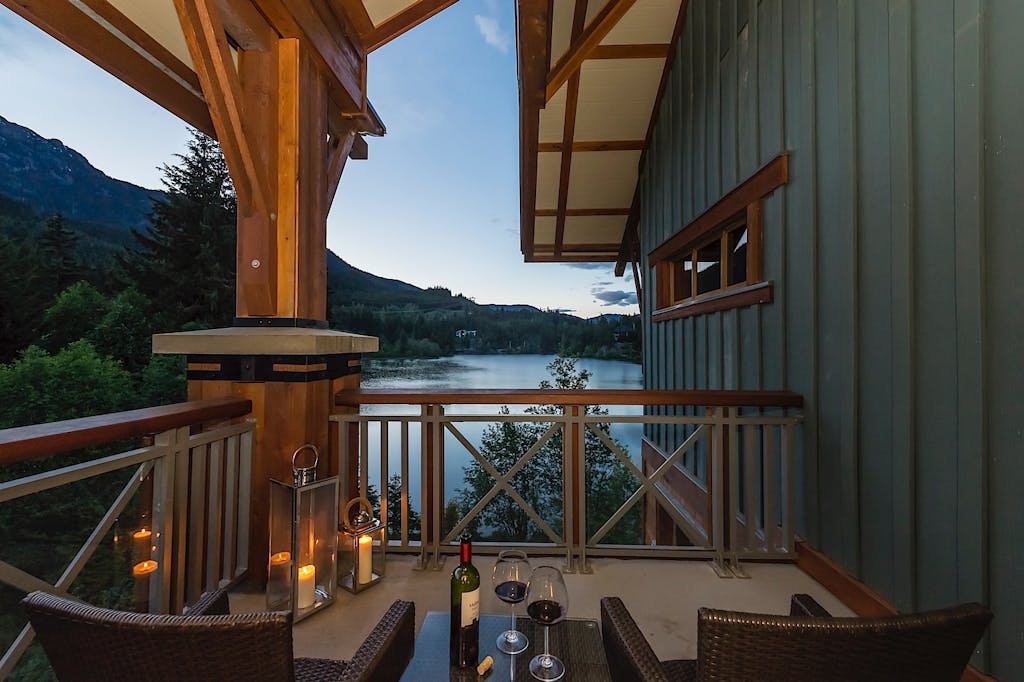 Nita Lake lodge balcony