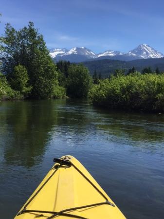 Río de los sueños dorados en kayak en Whistler