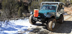 Jeep tour in winter