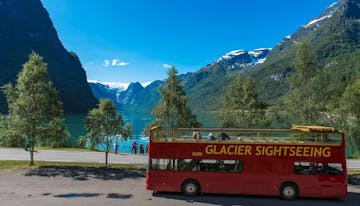 Sightseeing glacier bus